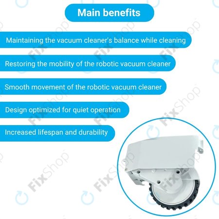 Roidmi EVE Plus - Rad mit Motor (Rechts) (Weiß)