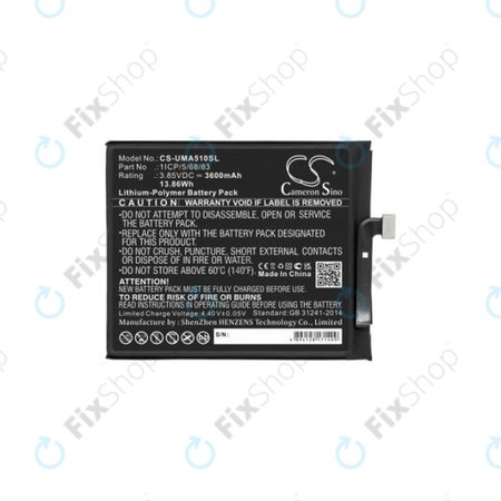 Umidigi A5 Pro - Akku Batterie 1ICP/5/68/83 3600mAh HQ