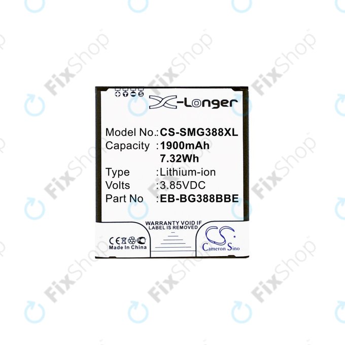 Samsung Galaxy Xcover 3 G388F - Akku Batterie EB-BG388BBE 1900mAh HQ
