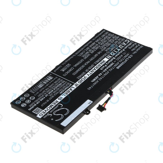 Batterie für Lenovo ThinkPad T550, T560, W550, 3900mAh, Li-Pol, 11.4V, 45N1743, HQ