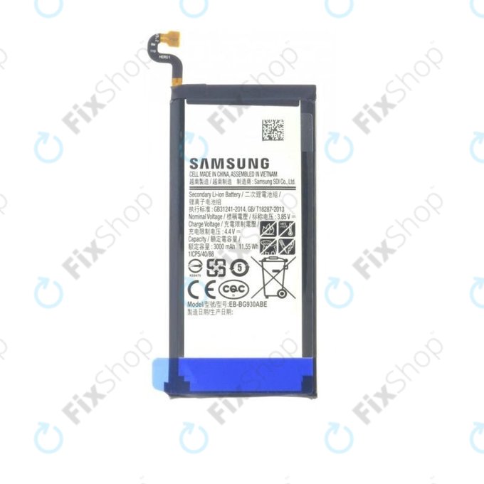Samsung Galaxy S7 G930F - Akku Batterie EB-BG930ABE 3000mAh - GH43-04574A, GH43-04574C Genuine Service Pack
