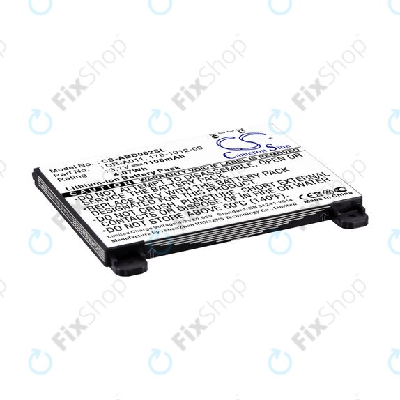 Akku batterie für Amazon Kindle 2, 1100mAh, Li-Ion, 3.7V, DR-A011, HQ
