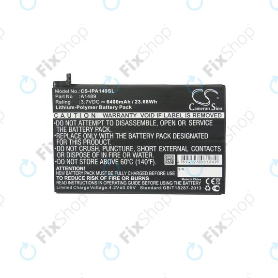 Apple iPad Mini 2, Mini 3 - Akku Batterie A1489, A1512 6400mAh HQ