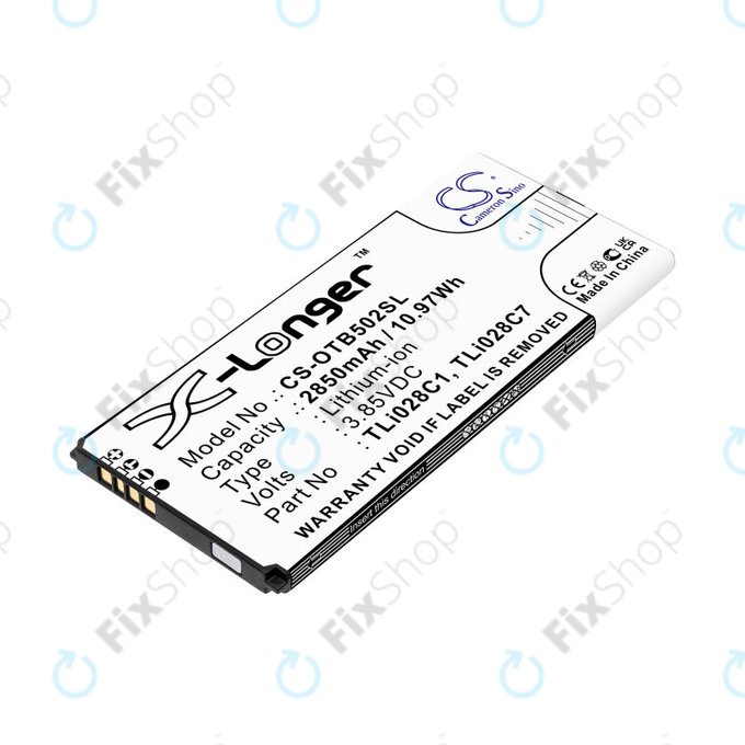 Batterie für Alcatel 1b 2020, Alcatel Ot-5002a, 2850mAh, Li-Ion, 3.85V, TLI028C1, HQ