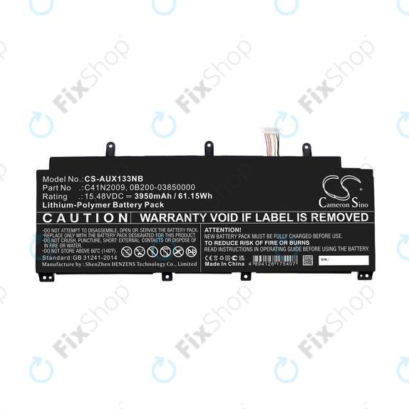 Akku batterie für Asus ROG Flow X13 GV301QE-K6008, 3950mAh, Li-Pol, 15.48V, C41N2009, HQ