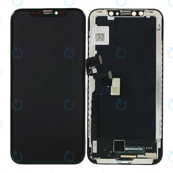 Display für iPhone XS Max, Touchscreen-Glas mit Rahmen