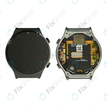 Huawei Watch GT 2 Pro Vidar-B19 - LCD Display + Touchscreen front Glas + Rahmen (Night Black) - 02353VUA Genuine Service Pack