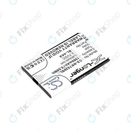 Akku batterie für Nokia 6300 4G, Nokia 8000 4G, 1500mAh, Li-Ion, 3.7V, BL-4AX, HQ