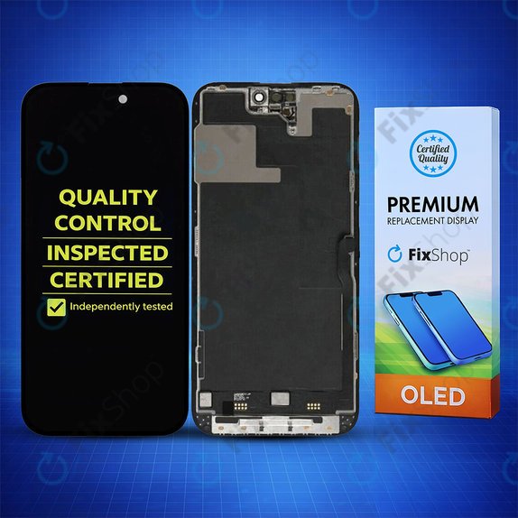 Apple iPhone 14 Pro - LCD Display + Touchscreen Front Glas + Rahmen Hard OLED FixPremium