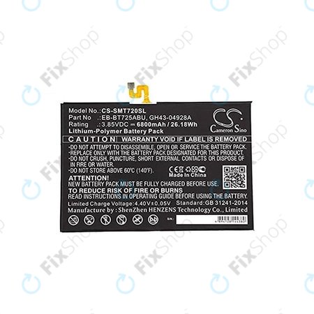 Samsung Galaxy Tab S5E - Akku Batterie EB-BT725ABU 6800mAh HQ