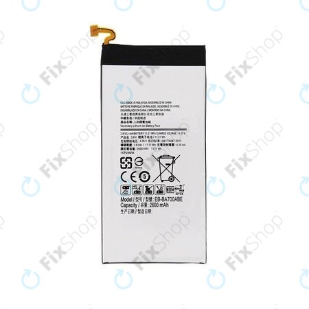 Samsung Galaxy A7 A700F - Akku Batterie EB-BA700ABE 2600mAh