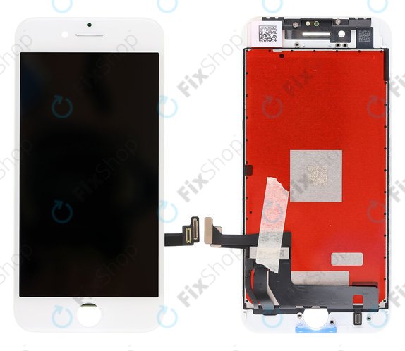 Apple iPhone 8, SE (2020), SE (2022) - LCD Display + Touchscreen Front Glas + Rahmen (White) TFT