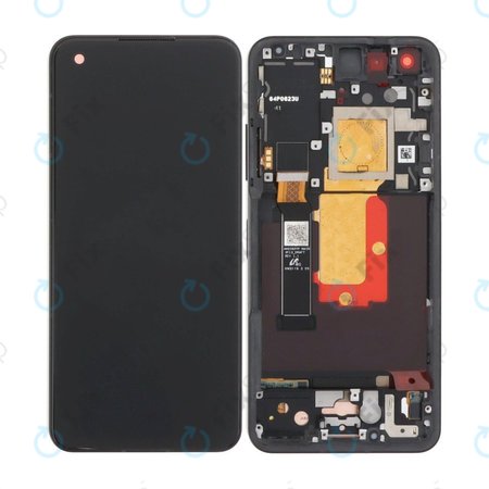 Asus Zenfone 9 AI2202 - LCD Display + Touchscreen Front Glas + Rahmen (Midnight Black) OLED