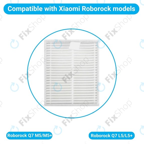 Staubfilter, 2 Stk. für Xiaomi Roborock Q7 M5, Q7 M5+, Q7 L5, Q7 L5+