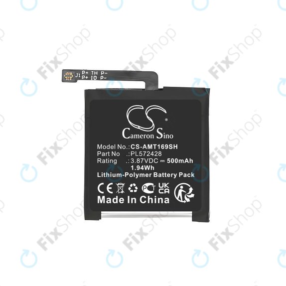 Akku batterie für Amazfit T-Rex 2, A2169, A2170, 500mAh, Li-Pol, 3.87V, PL572428, HQ