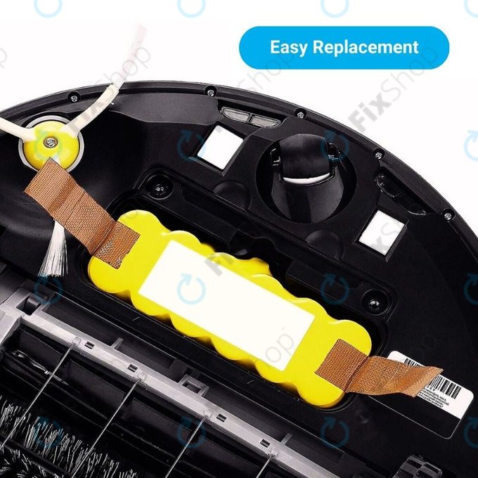 iRobot Roomba 500, 600, 700, 800, 900-series, R3, Scooba 450, Vileda 137173 - Akku Batterie 11702, GD-Roomba-500, VAC-500NMH-33 Ni-MH 14.4V 2800mAh HQ