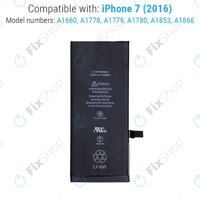 Apple iPhone 7 - Akku Batterie 2290mAh Service Pack