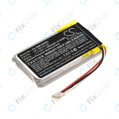 Akku batterie für Garmin DashCam 45, DashCam 46, DashCam 55, DashCam 56, DashCam 66, 250mAh, Li-Pol, 3.7V, 361-00103-00, HQ