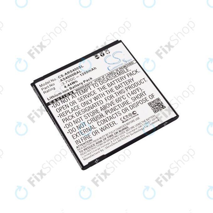 Akku batterie für Aligator S4000 Duo, 1200mAh, Li-Ion, 3.7V, AS4000BAL, HQ