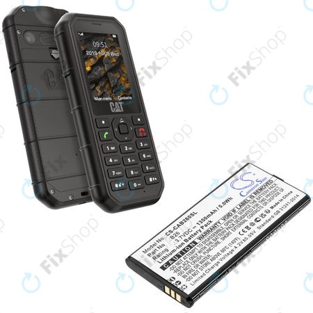 Batterie für Cat B26, 1350mAh, Li-Ion, 3.7V, B26, HQ