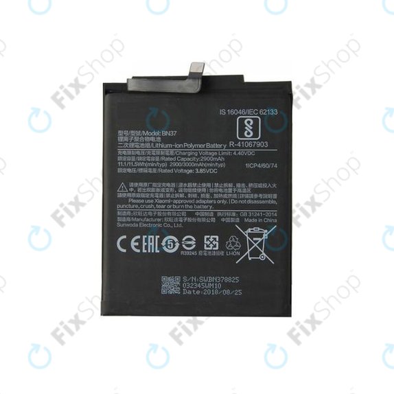 Xiaomi Redmi 6, Redmi 6A - Akku Batterie BN37 3000mAh