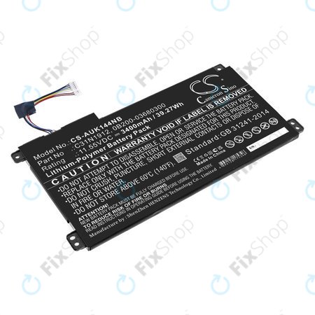 Akku batterie für Asus Vivobook 14, E510, 3400mAh, Li-Pol, 11.55V, C31N1912, HQ