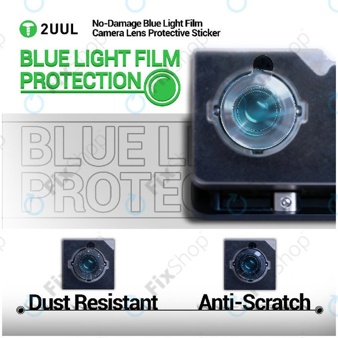 Kamera-Linsenschutzaufkleber (Blaulichtfilter), 2UUL DA33, 500 Stk./Packung