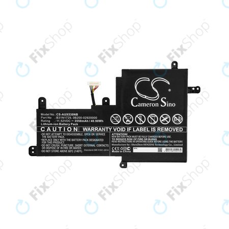 Batterie für Asus VivoBook S15, X530, 3550mAh, Li-Ion, 11.52V, B31N1729, HQ