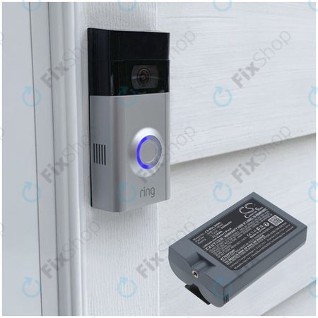 Batterie für Ring Video Doorbell 2, 3, 4, 6400mAh, Li-Ion, 3.7V, 8AB1S7-0EN0, HQ