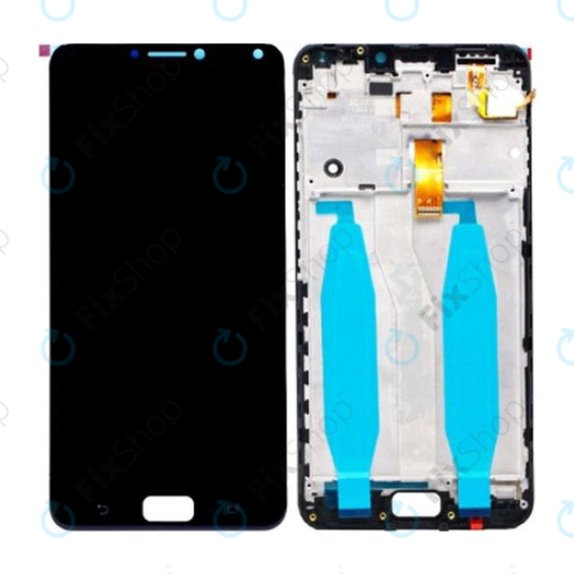 Asus Zenfone 4 Max ZC554KL (X00ID) - LCD Display + Touchscreen Front Glas + Rahmen (Deepsea Black) Genuine Service Pack