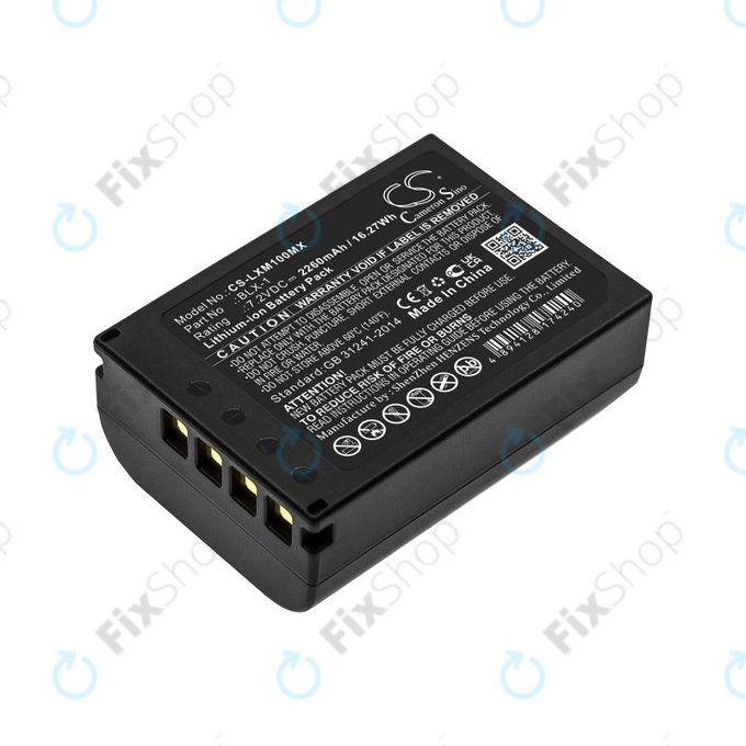 Batterie für Olympus OM SYSTEM OM-1, OM-1 Mirrorless, 2260mAh, Li-Ion, 7.2V, BLX-1, HQ