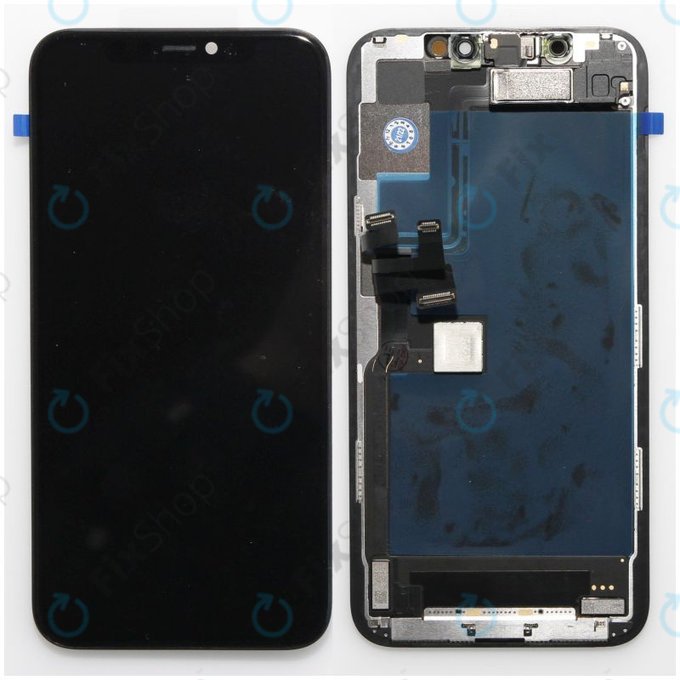 Apple iPhone 11 Pro Max - LCD Display + Touchscreen Front Glas + Rahmen - 661-14099 Genuine Service Pack