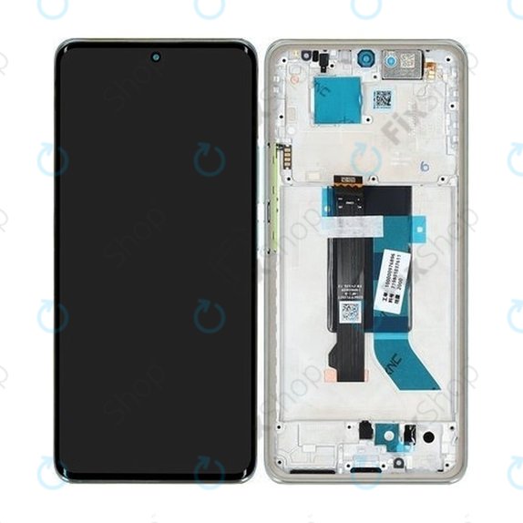 Xiaomi Redmi Note 14 Pro 5G 24090RA29G - LCD Display + Touchscreen Front Glas + Rahmen (Coral Green) - 56002500O1600 Genuine Service Pack