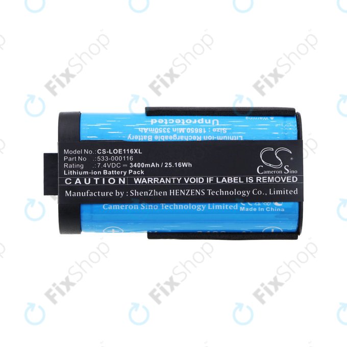 Batterie für Logitech UE Megaboom, 3400mAh, Li-Ion, 7.4V, 533-000116, HQ