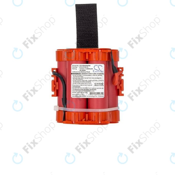 Flymo 1200R-series, Gardena R40, R50, R70, R80-series, Husqvarna 105, 305, 308-series, McCulloch ROB R-series - Akku Batterie 574 47 68-01 2500mAh HQ