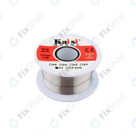 Kaisi - Lötdraht für Präzisionsschweißarbeiten Sn/Pb - 0,3mm (50g)