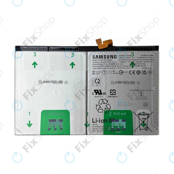 Samsung Galaxy Tab S10+ X820, X826B - Akku Batterie EB-BX828ABE 10900mAh - GH82-35927A Genuine Service Pack
