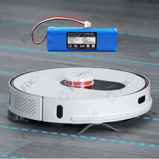Xiaomi Roidmi EVE Plus, Viomi, Lydsto, Proscenic, Tefal - Akku Batterie XJT-2P4S-5200 Li-Ion 14.4V 5200mAh