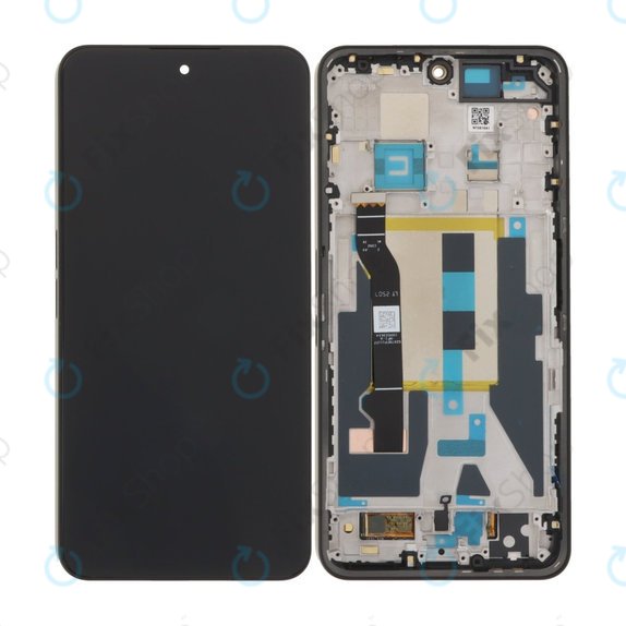 Nothing Phone (3a) Pro - LCD Display + Touchscreen Front Glas + Rahmen (Black) OLED