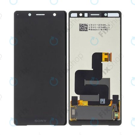 Sony Xperia XZ2 Compact - LCD Display + Touchscreen Front Glas (Black) - 1313-0914 Genuine Service Pack