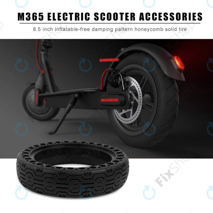 Xiaomi Mi Electric Scooter 1S, 2 M365, Essential, Pro, Pro 2 - Dauerhaft, Schlauchloser Reifen (Typ 2) (Black)