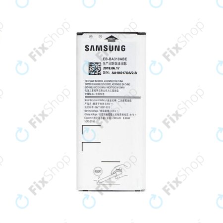 Samsung Galaxy A3 A310F (2016) - Akku Batterie EB-BA310ABE 2300mAh - GH43-04562A, GH43-04562B Genuine Service Pack