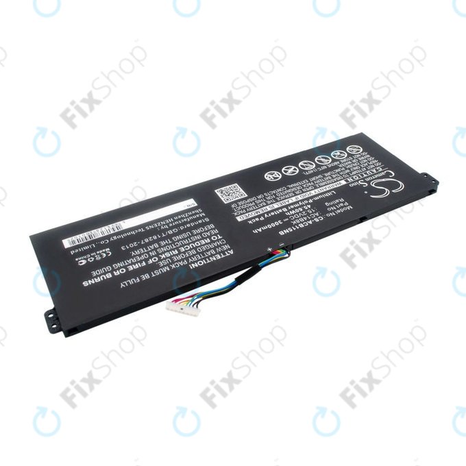 Akku batterie für Acer Aspire 5, 7 E5, V3, Chromebook 11, 13, 15, 3000mAh, Li-Pol, 15.2V, AC14B18K, HQ