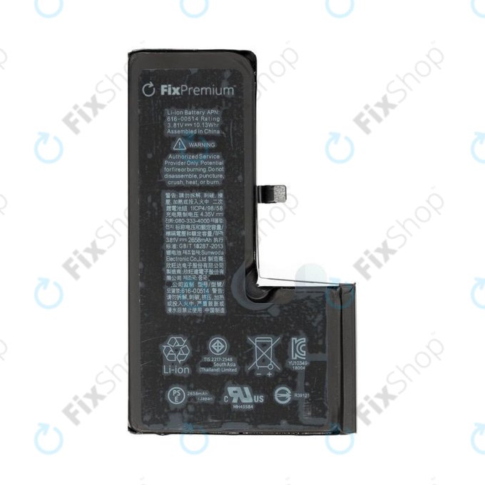 Apple iPhone XS - Akku Batterie 2658mAh FixPremium (10 Pack)