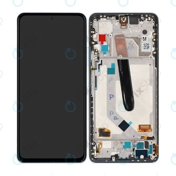 Xiaomi Mi 11i - LCD-Display + Touchglas + Rahmen (Celestian Silver) - 5600040K1100 Genuine Service Pack