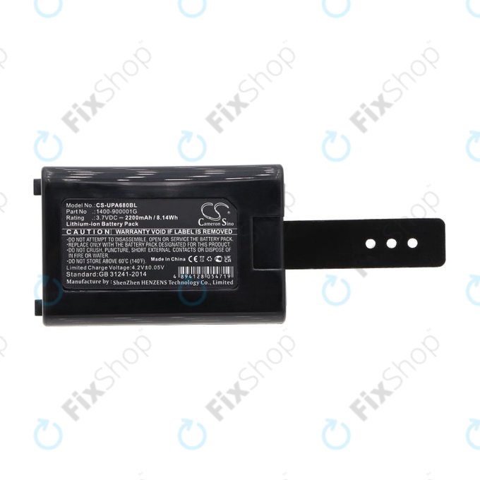 Akku batterie für Unitech HT680, 2200mAh, Li-Ion, 3.7V, 1400-900005G, HQ