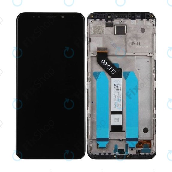 Xiaomi Redmi 5 Plus (Redmi Note 5) - LCD Display + Touchscreen Front Glas + Rahmen (Black) TFT
