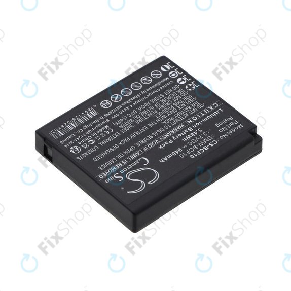 Akku batterie für Panasonic Lumix DMW-BCF10, 940mAh, Li-Ion, 3.7V, DMW-BCF10, HQ