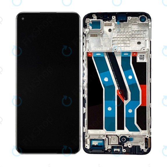 Realme 10 4G - LCD Display + Touchscreen Front Glas + Rahmen (Blue) OLED