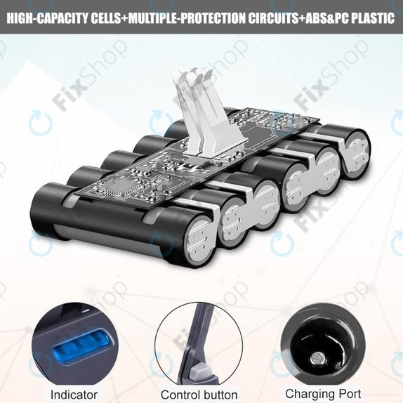 Dyson V8 - Akku Batterie 215681, PM8-US-HFB1497A Li-Ion 21.6V 3000mAh